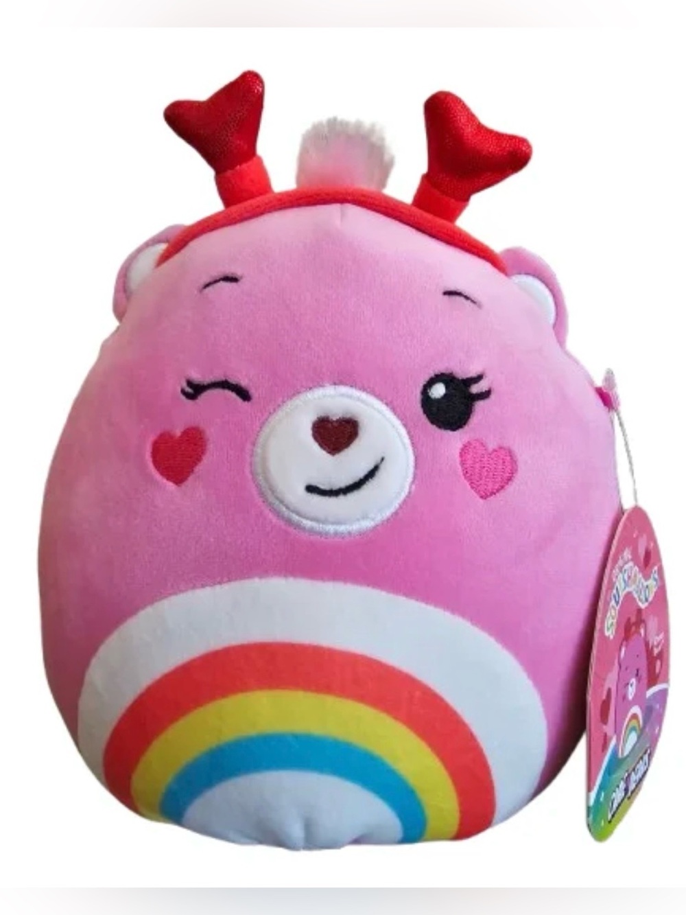 Squishmallows Cheer Bear Valentines Collectible CareBear Collaboration
NWT